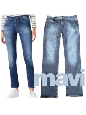 MAVI Kerry High-Rise Straight Leg Jeans (30x32)